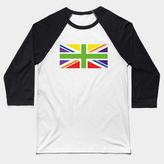 Union Jack Pride Flag Platinum Jubilee 2022 Baseball T-Shirt by TeeTime